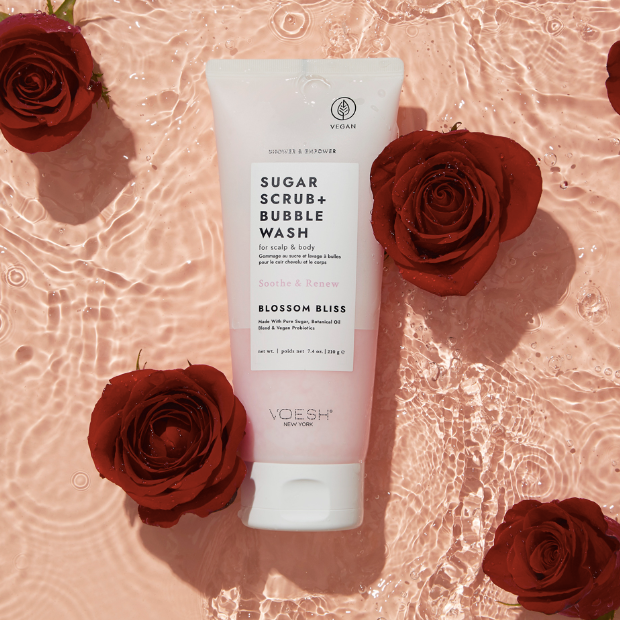 VOESH Sugar Scrub + Bubble Wash – Blossom Bliss 210g
