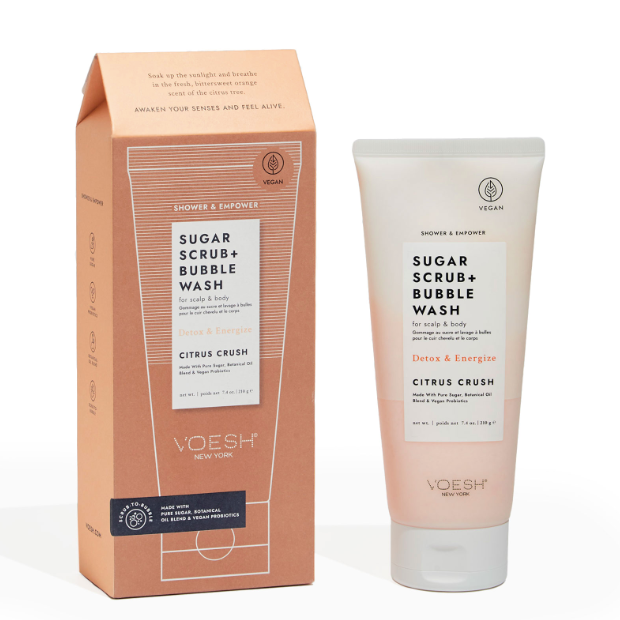 VOESH Sugar Scrub + Bubble Wash – Citrus Crush 210g