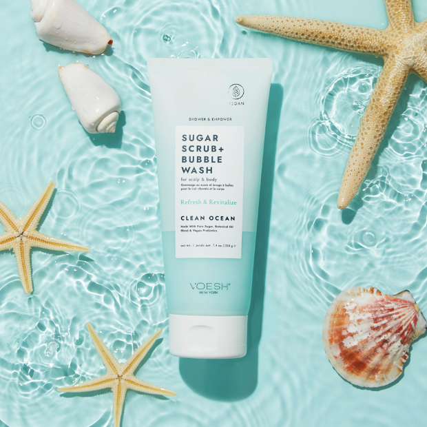 VOESH Sugar Scrub + Bubble Wash – Clean Ocean 210g