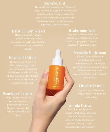 ED&I DAY DRIN-C & HYALURONIC ACID FACE SERUM