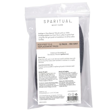 ECO-FOOT FILE REPLACMENT PADS 150 GRIT-12CNT