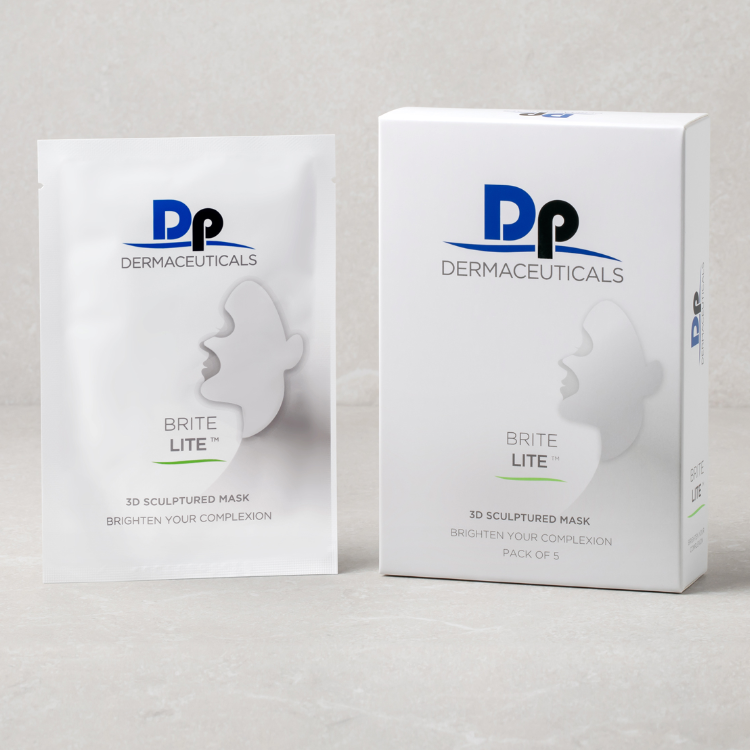 Dp Dermaceuticals Brite Lite 3D Sculptured Mask 5pk