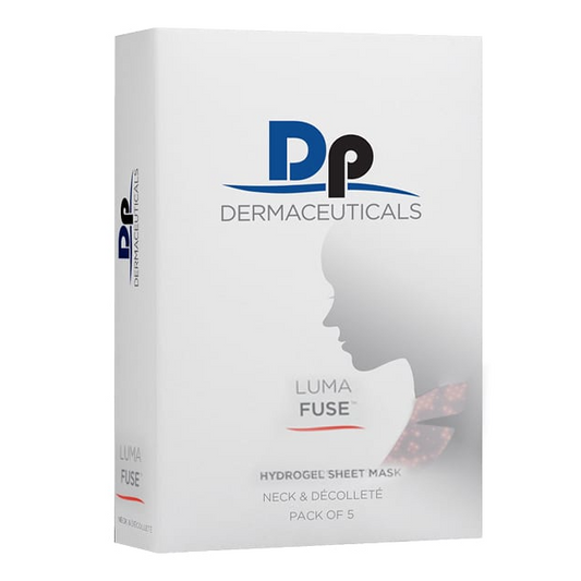 Dp Dermaceuticals Lumafuse Hydrogel Sheet Mask Neck & Décolleté 5pk