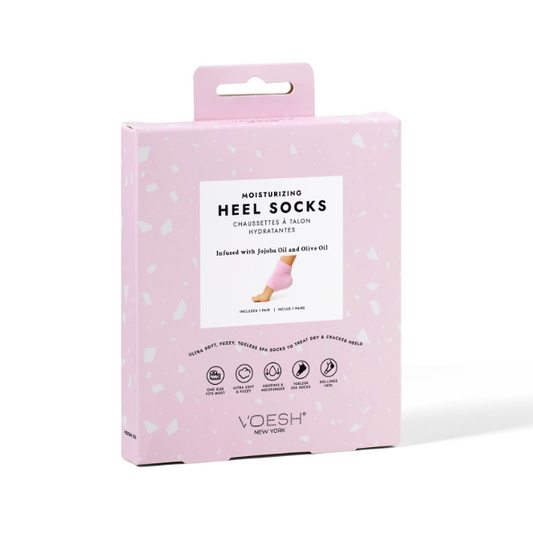 VOESH Moisturizing Heel Socks – Pink