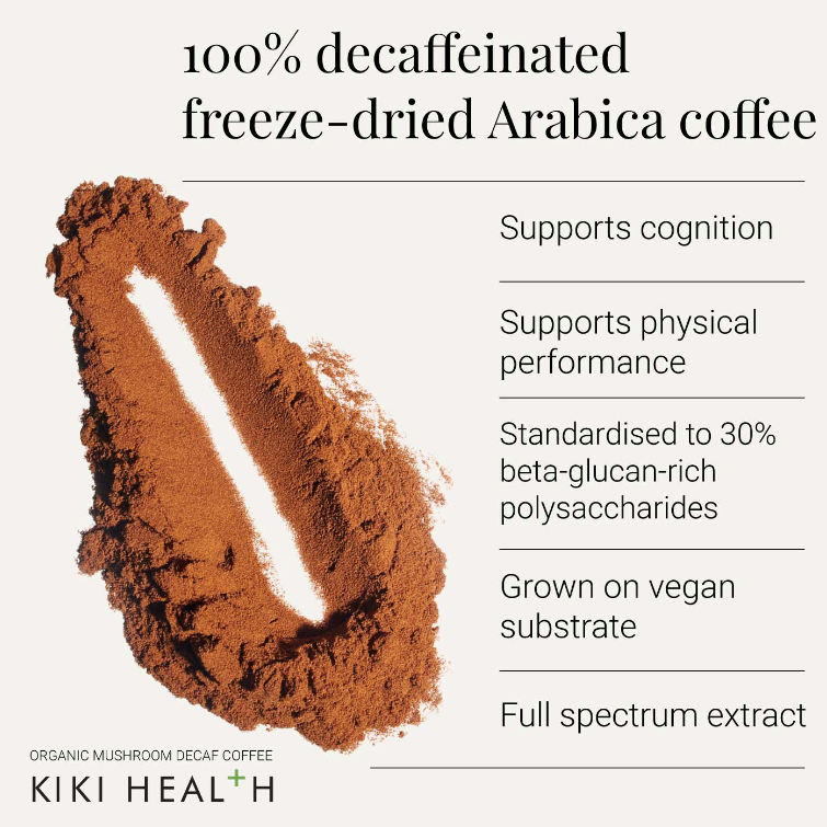 KIKI Health Organic Mushroom Decaf Coffee 75g