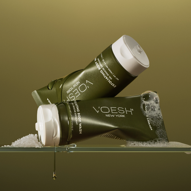 VOESH Exfoliating Body Wash – Hinoki & Lavanda 175g