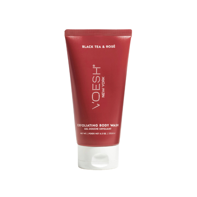 VOESH Exfoliating Body Wash – Black Tea & Rosé 175g