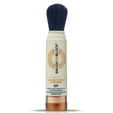 Translucent Sunscreen Powder BRUSH ON BLOCK TRANSLUCENT MINERAL POWDER SUNSCREEN SPF 50 – Bronzed ...