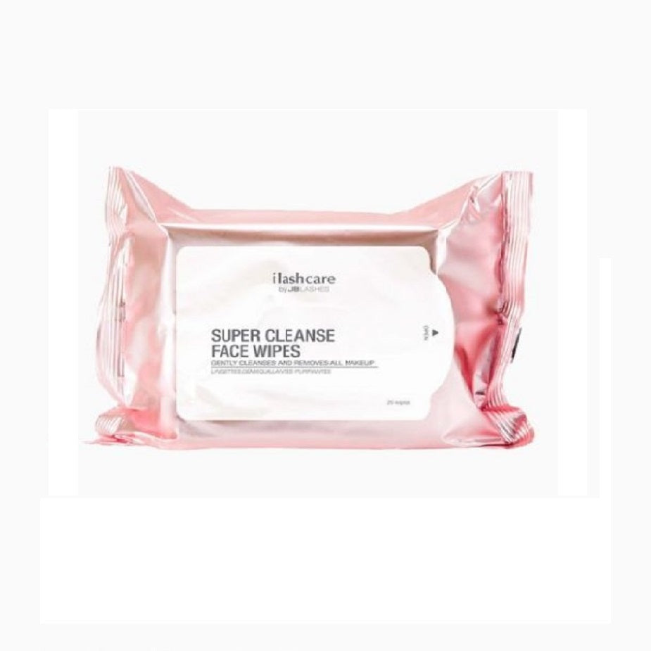 JBLASH SUPER CLEANSE FACE WIPES - 25pk