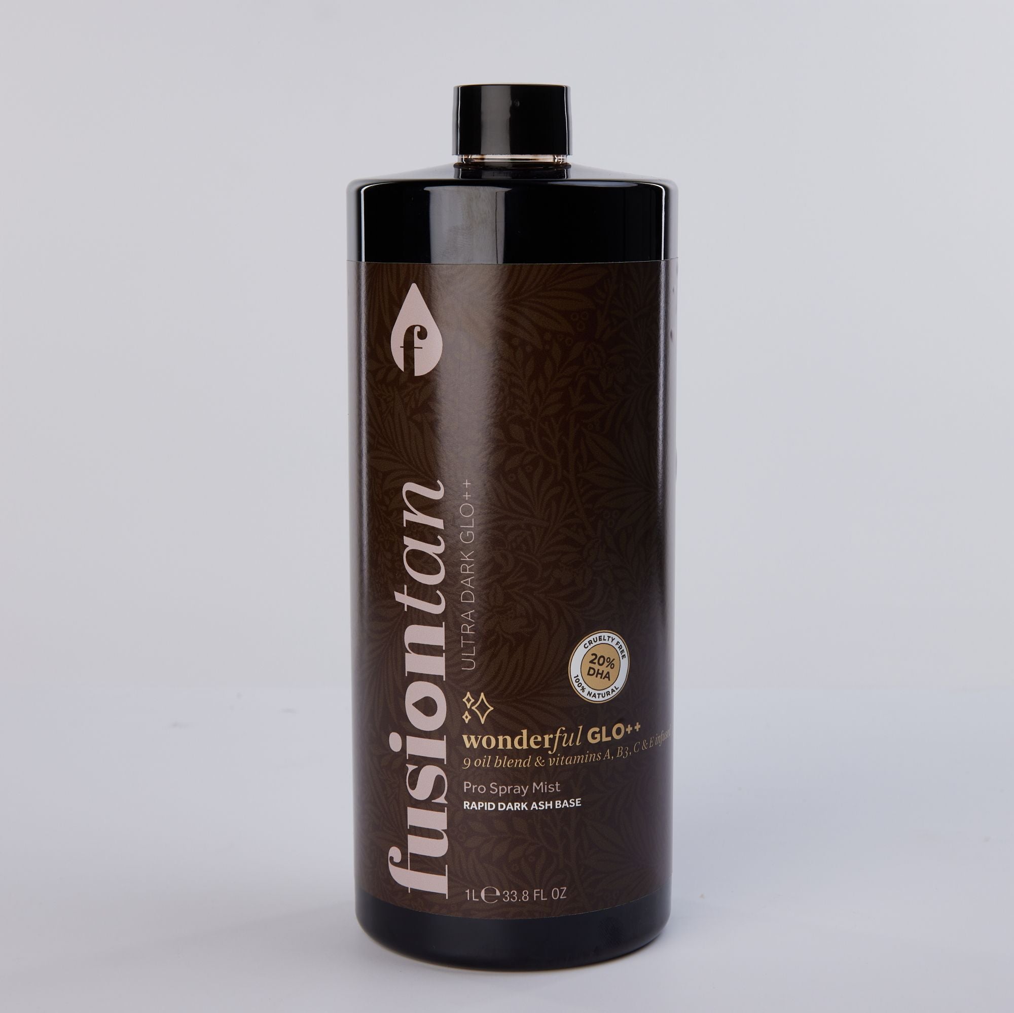 Fusion Tan - Pro Spray Tan Mist Wonderful Glo+ 20% (Dark Ash) 1 Litre